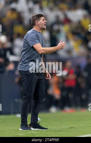 Steven Gerrard, Head Coach des Al Ettifaq FC während des 16. Runde des SAFF Saudi Arabien KingÕs Cup 2023-24 zwischen Al Nassr FC und Al Ettifaq FC im Al Awwal Park Stadium am 31. Oktober 2023 in Riad, Saudi Arabien. Foto von Victor Fraile / Power Sport Images Stockfoto