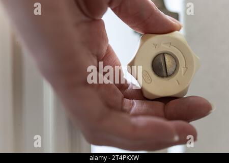 ANSCHAULICH: Der Gaspreis stieg im Oktober. Der Anstieg war nicht allzu schlecht wegen des warmen Wetters. ANP / Hollandse Hoogte / Laurens van Putten netherlands Out - belgien Out Stockfoto