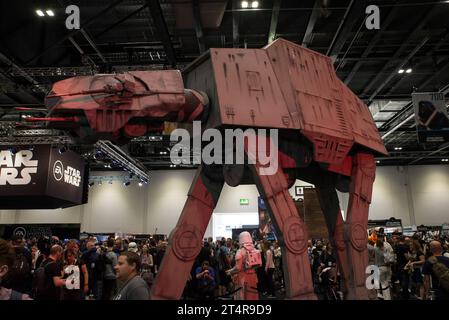 Ein AT-AT-Model bei Star Wars Celebration 2016 Stockfoto