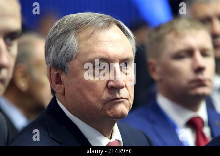 Sankt Petersburg, Russland. November 2023. Der Energieminister der Russischen Föderation, Nikolai Shulginow, besucht die 12. St. Petersburg International Gas Forum (PMGF 2023) in St. Petersburg. Quelle: SOPA Images Limited/Alamy Live News Stockfoto