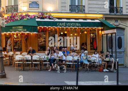 Bistrot, Paris, Frankreich, Europa Stockfoto