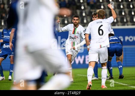 Heverlee, Belgien. November 2023. Ein Croky Cup 1/16 Endspiel zwischen OH Leuven und Eendracht Elene-Grotenberge (3. Amateur), am Mittwoch, den 1. November 2023 in Heverlee. BELGA FOTO JOHN THYS Credit: Belga News Agency/Alamy Live News Stockfoto