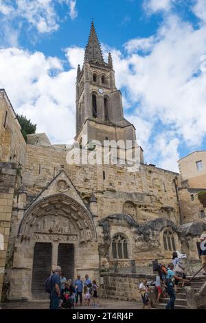 Das hübsche Dorf Saint Emilion in Bordeaux, Frankreich Stockfoto