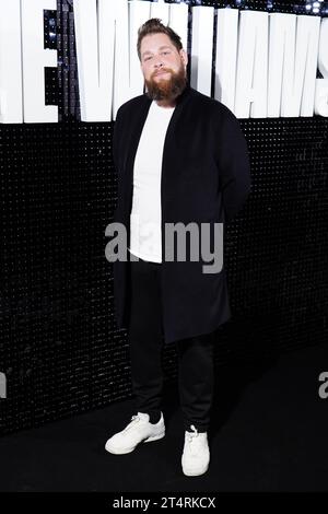 Joe Pearlman kommt zur Veröffentlichung des Dokumentarfilms Robbie Williams Netflix im London Film Museum in Covent Garden, London. Bilddatum: Mittwoch, 1. November 2023. Stockfoto