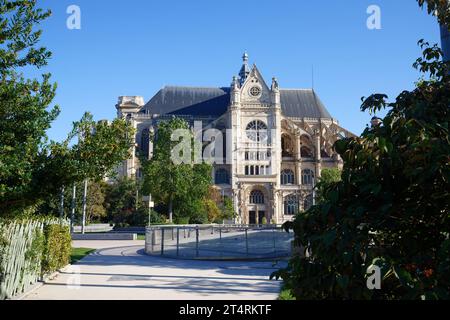 Die Kirche St. Eustace gilt als Meisterwerk der spätgotischen Architektur. Paris.Frankreich. Stockfoto