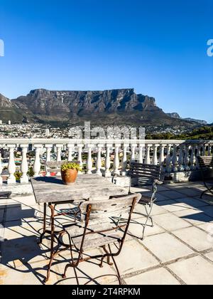 Das luxuriöse Dorp Hotel in Kapstadt liegt an der Longmarket Street in Schotsche Kloof, direkt unterhalb des Signal Hill und der Noon Gun Stockfoto