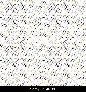 Nahtloser Vektorhintergrund mit zufälligen Elementen. Abstraktes Ornament. Nahtloses abstraktes farbenfrohes Muster Stock Vektor