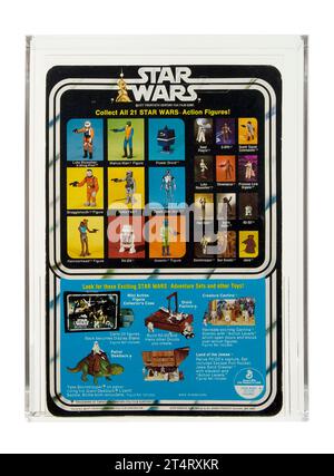 1979 Kenner Star Wars 21 Back-A Chewbacca Karded Toy Action Figur AFA 85-Y in der Nähe von Mint+ Stockfoto