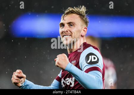 Während des Spiels West Ham United FC gegen Arsenal FC Carabao Cup Runde 4 im London Stadium, London, England, Vereinigtes Königreich am 1. November 2023 Credit: Every Second Media/Alamy Live News Stockfoto