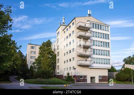 Kellokosken sairaala, ehemalige psychiatrische Klinik im Bezirk Kellokoski in Tuusula, Finnland Stockfoto