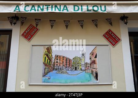 Eine Cantina di Lou in Nizza Stockfoto