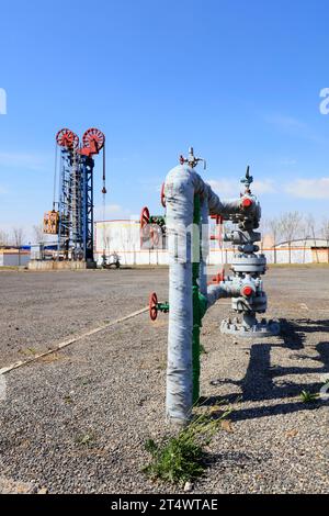 Turmpumpe im Ölfeld, china Stockfoto