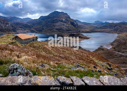 El Cajas Nationalpark (Parque Nacional El Cajas) in der Provinz Azuay im Hochland Ecuadors, Südamerika. Stockfoto