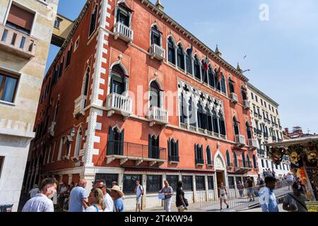 Hotel Danieli an der Uferpromenade Riva degli Schiavoni in Venedig, Region Veneto, Italien Stockfoto