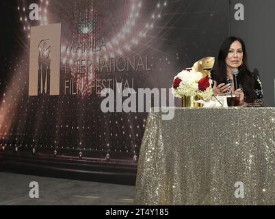 Los Angeles, USA. November 2023. MIFF Executive Producer Lisa Lew kommt am Mittwoch, den 1. November 2023, auf dem Manila International Film Festival - Press Con 2023 im Andaz West Hollywood in West Hollywood, KALIFORNIEN. (Foto: Sthanlee B. Mirador/SIPA USA) Credit: SIPA USA/Alamy Live News Stockfoto