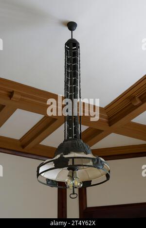 Innenansicht, Kronleuchter, Villa Loew-Beer, Drobneho 297, Brünn, Jihomoravsky kraj, Tschechische Republik Stockfoto