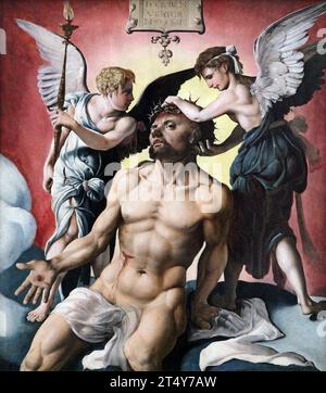 Schmerzensmann (1532) von Maarten van Heemskerck (1498-1574). Niederländischer religiöser Maler. Stockfoto