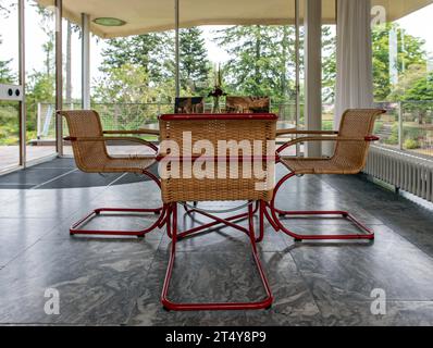 Innenraum der Villa Schminke, Stiftung Haus Schminke oder Schminke Haus, Lobau, Loebau, Deutschland Stockfoto