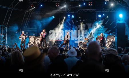 Levellers auf der Hauptbühne beim Sign of the Times Festival im Juni 2023 Stockfoto