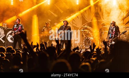 Levellers auf der Hauptbühne beim Sign of the Times Festival im Juni 2023 Stockfoto