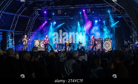 Levellers auf der Hauptbühne beim Sign of the Times Festival im Juni 2023 Stockfoto