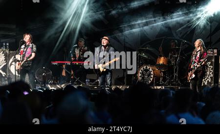 Levellers auf der Hauptbühne beim Sign of the Times Festival im Juni 2023 Stockfoto