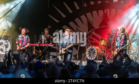 Levellers auf der Hauptbühne beim Sign of the Times Festival im Juni 2023 Stockfoto