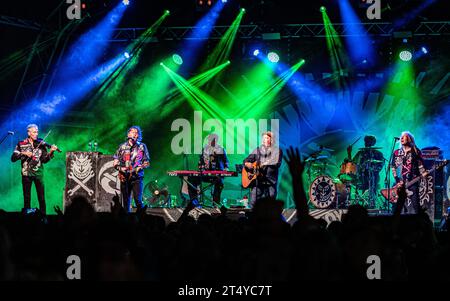 Levellers auf der Hauptbühne beim Sign of the Times Festival im Juni 2023 Stockfoto