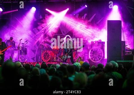 Levellers auf der Hauptbühne beim Sign of the Times Festival im Juni 2023 Stockfoto