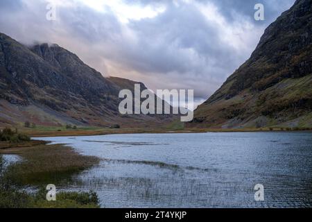 Loch Achtriochtan, Glencoe, Highlands, Schottland Stockfoto