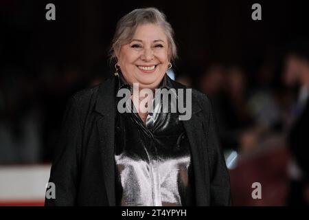 Rom, Italien. Oktober 2023. Paola Sotgiu besucht den roten Teppich für „Suburra Eterna“ während des 18. Rom Film Festivals im Auditorium Parco Della Musica in Rom. (Foto: Davide Di Lalla/SOPA Images/SIPA USA) Credit: SIPA USA/Alamy Live News Stockfoto