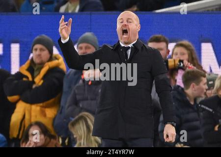 Liverpool, Großbritannien. November 2023. Everton-Manager Sean Dyche während des Carabao Cup-Spiels im Goodison Park, Liverpool. Der Bildnachweis sollte lauten: Gary Oakley/Sportimage Credit: Sportimage Ltd/Alamy Live News Stockfoto