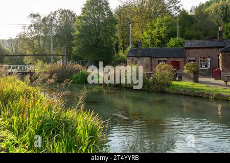 High Peak Junction am Cromford Canal im Peak District Derbyshire England Stockfoto