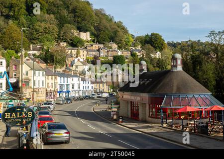 Matlock Bath Spa Town ist ein beliebtes Dorf in den Derbyshire Dales in England Stockfoto