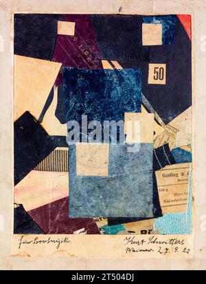 Kurt Schwitters, Merz 50: Komposition, abstrakte Malerei und Collage, 1922 Stockfoto