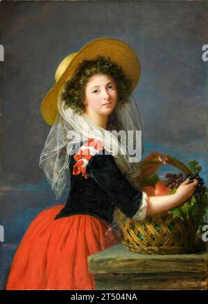 Elisabeth Vigee Le Brun, Marie Gabrielle de Gramont, Comtesse de Caderousse, Porträtgemälde in Öl auf Tafel, 1784 Stockfoto