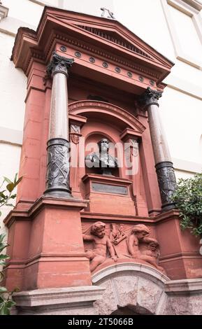 Büste von Augustus Harris, Theatre Royal, Drury Lane, Covent Garden, London, WC2, England, Großbritannien Stockfoto