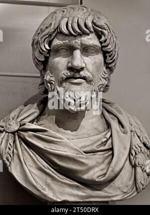Barbar, Büste, 2. Jahrhundert n. Chr., Marmor, Italien nationales Archäologisches Museum von Neapel Italien. Stockfoto