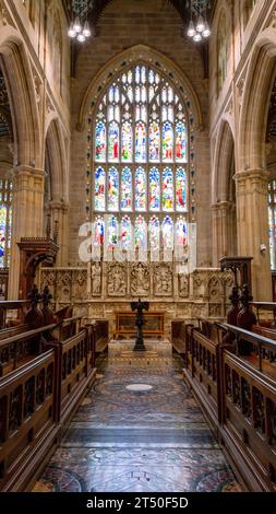 St Andrew's Cathedral ist seit dem 19. Jahrhundert geöffnet, Town Hall, Sydney, NSW, Australien Stockfoto