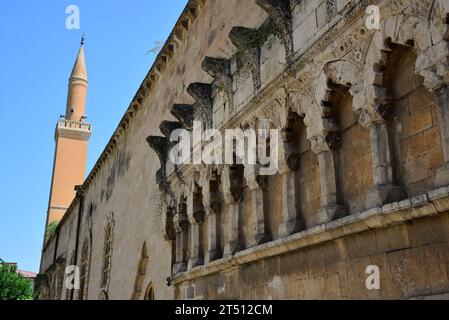 Die Ulu-Moschee in Silvan, Türkei, wurde im 12. Jahrhundert erbaut. Stockfoto