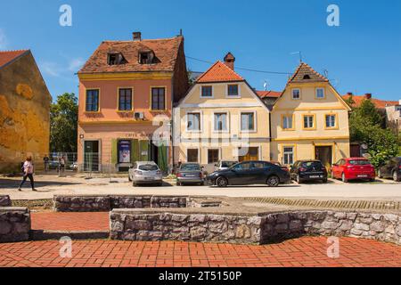 Karlovac, Kroatien - 1. September 2023. Die Ruinen der St. Josephs Kapelle aus dem 17. Jahrhundert in Karlovac, Zentralkroatien. Genannt Kapela Sv Josipa Stockfoto