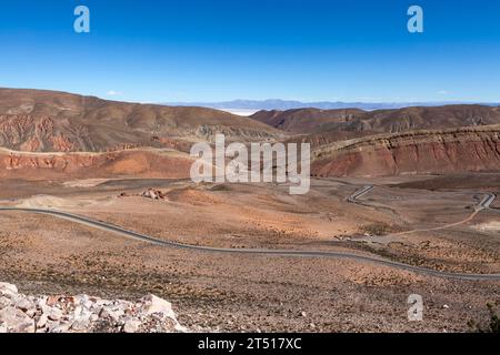 Anden in der Nähe der Salinas Grandes Salinen in Salta, Nord-Argentinien, Südamerika Stockfoto