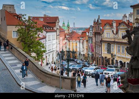 PRAG - 20. MAI 2023: Schönes altes historisches Stadtzentrum der tschechischen Hauptstadt Stockfoto