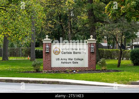 Carlisle, PA - 27. September 2023: Die US Army Carlisle Barracks ist die Heimat des US Army war College Stockfoto