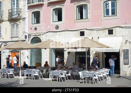 Das Museum des Fado (Museu Do Fado) im Stadtteil Alfama, Lissabon, Portugal. Stockfoto