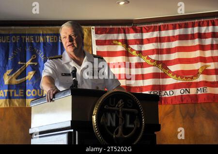 ADM. Gary Rumphead, Admiral, Chief of Naval Operations, CNO, CNO Prioritäten, Marine, Seeleute Stockfoto