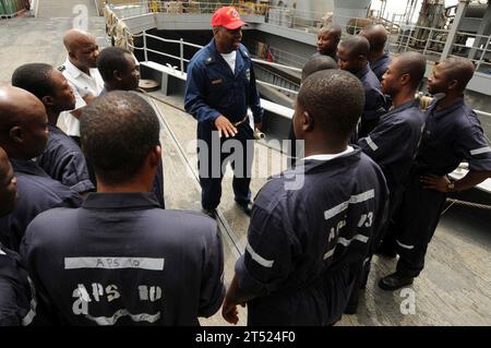 Africa Partnership Station (APS) West, USS Gunston Hall (LSD 44) Stockfoto