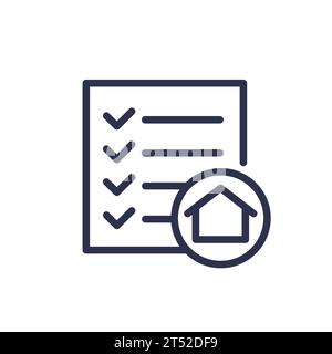 Symbol für Projektlinie Haus, Vektor Stock Vektor