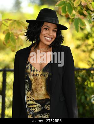 St. Helena, USA. November 2023. Jordin Sparks posiert am 2. November 2023 in der Charles Krug Winery in St. Helena, Kalifornien. Foto: Casey Flanigan/imageSPACE/SIPA USA Credit: SIPA USA/Alamy Live News Stockfoto