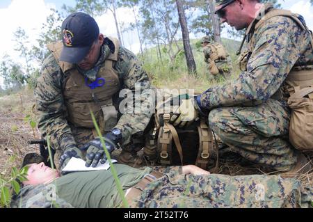 Amphibious Southern Partnership Station 2011, A-SPS 11, Belize, SCTF, Theater Security Cooperation Task Force, U.S. Marine Corps, U.S. Navy, USS Gunston Hall (LSD 44) Stockfoto